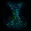 Plush Step In Glitter Glow Harness - Navy