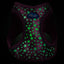 Plush Step In Glitter Glow Harness Pink