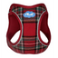 Plush Step In Harness Plaid Red