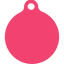 Preppy Plaid Pink HD Dog ID Tag