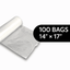Produce Bags on Roll – 100 Count | Clear | 14" x 17" | Reusable Style | Made in USA | beyondGREEN