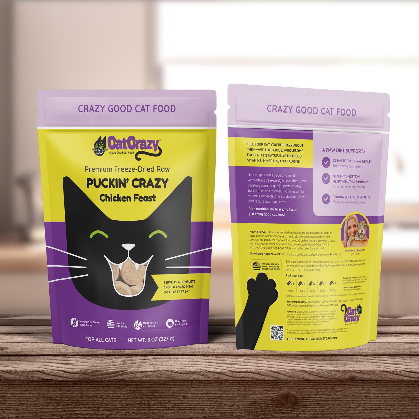 Premium Freeze-Dried Raw Puckin' Crazy Chicken Feast