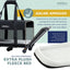 Quilted Chariot Pet Carrier With Removable Wheels and Telescopic Handle