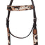 Rafter T Peppered Hide Browband Headstall
