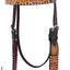 Rafter T Tooled Sunflower with Buckstitch Browband Headstall