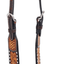 Rafter T Tooled Sunflower with Buckstitch One Ear Headstall