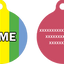 Rainbow Stripes HD Dog ID Tag