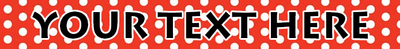 Personalized Red Polka Dot Dog Collar