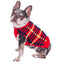 Red Tartan Plaid Dog Sweater