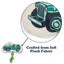 Country Living Retro Army Jeep Plush Dog Toy with Squeaker & Rope, 13 × 11 in
