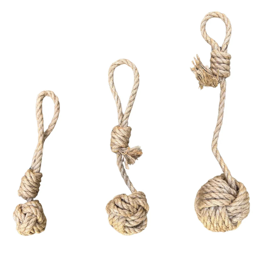 hemp rope dog tug toy