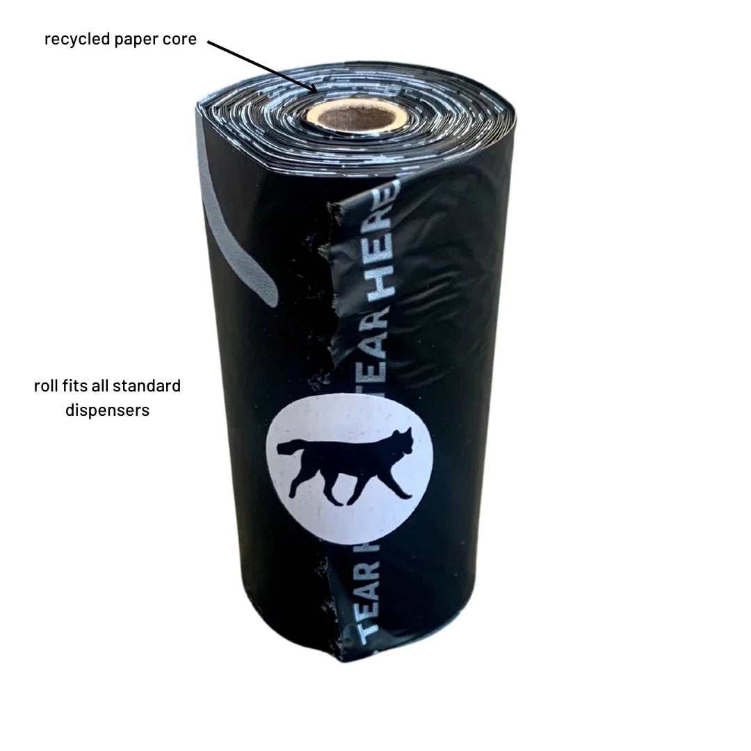 compostable plant-based dog poop bags with dispenser 450 count