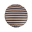 Round Stripe Pet Bed with Fur