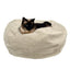 Sherpa Puff Ball Bean Bag Pet Bed