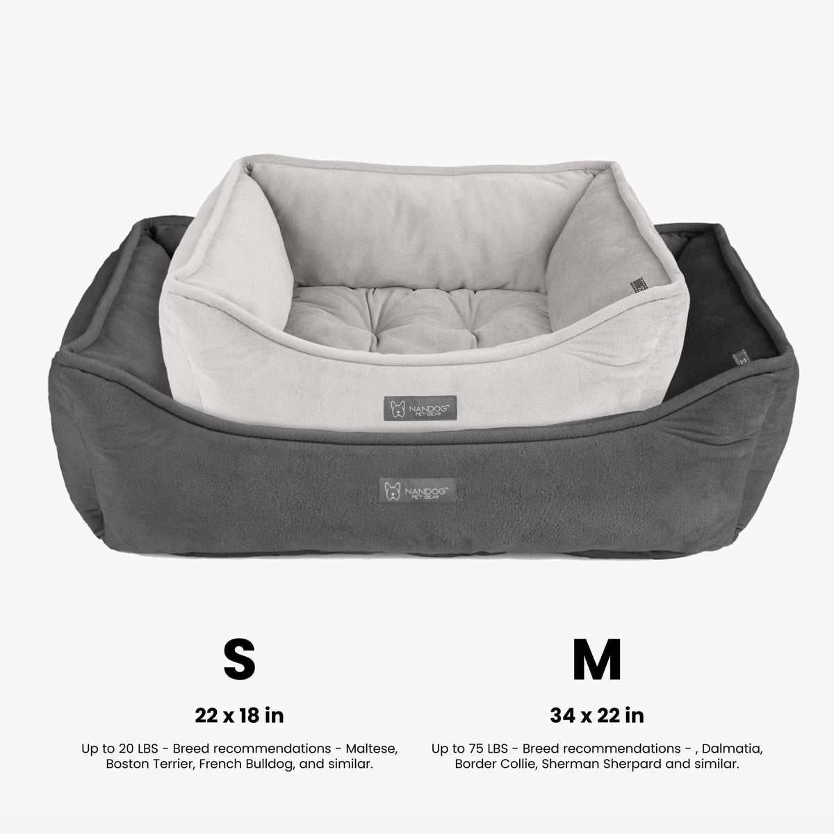 Signature Bed in Charcoal Gray