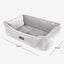 Signature Bed in Pearl Gray