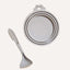 Tilley + Me Pet Food Saver Lid with Spoon - BPA-Free Silicone, Keeps Food Fresh