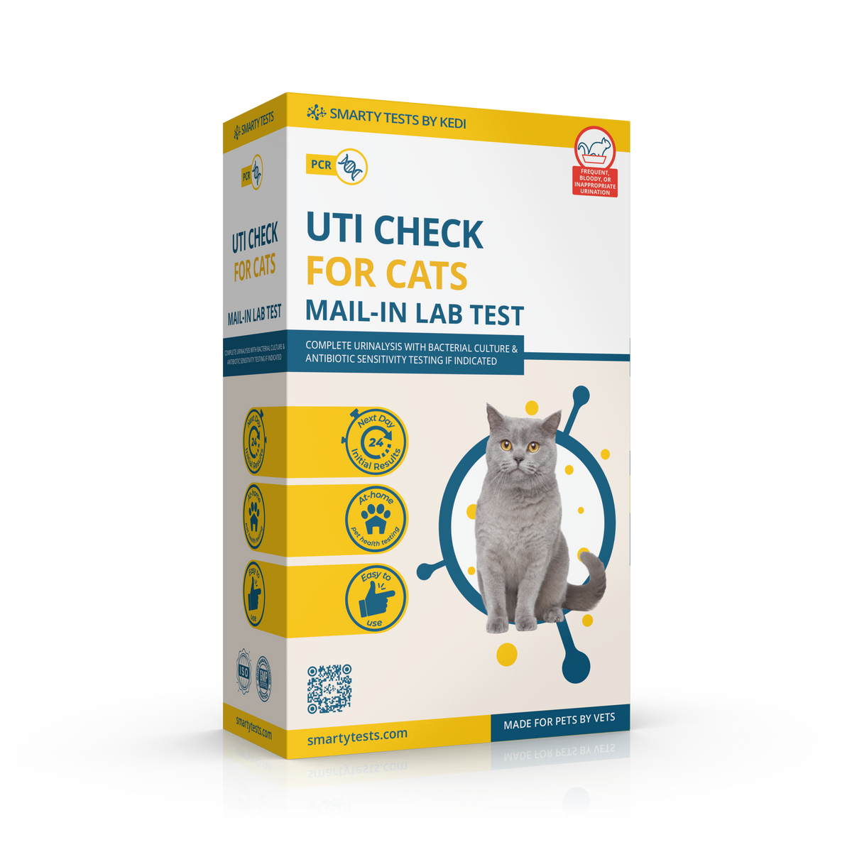 UTI BioScreen & Culture for Cats - At-Home Cat Urine Test | Kedi Labs