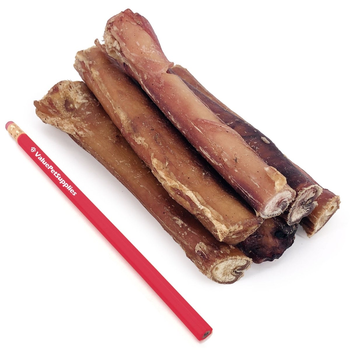 ValueBull Bully Sticks for Large Dogs, Varied Shapes, Super Jumbo 4-6 Inch, 25 Count