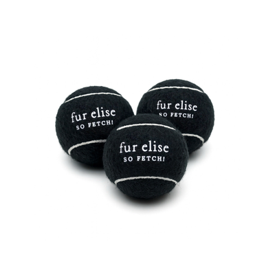 So Fetch! Tennis Ball Pack of 3 - Noire