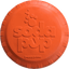Bottle Top Flyer Rubber Frisbee for Dogs | Orange | Vet Approved | USA Made