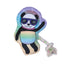 Space Panda Plush Dog Toy with Squeaker & Crinkle Paper