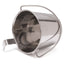 Jeffers Flat-Sided Stainless Steel Pails with Hook & Handle