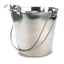 Jeffers Flat-Sided Stainless Steel Pails with Hook & Handle