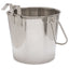 Jeffers Flat-Sided Stainless Steel Pails with Hook & Handle