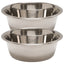 Jeffers Standard-Weight Stainless Steel Food & Water Pet Bowls