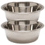 Jeffers Standard-Weight Stainless Steel Food & Water Pet Bowls