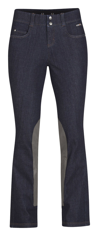 Kerrits Women's Stretch Denim Extended Knee Patch Bootcut Riding Jeans