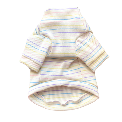 Pastel Striped Turtleneck