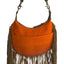 STS Crimson Sun Nellie Western Fringe Leather Trim Purse