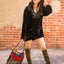 STS Crimson Sun Nellie Western Fringe Leather Trim Purse