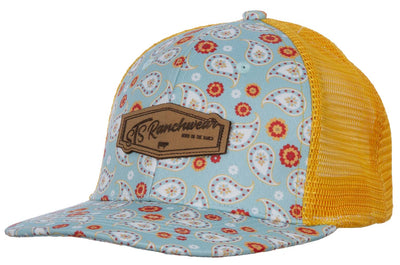 STS Turquoise Paisley Patch Hat, Ladies