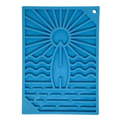 Surf's Up eMat - Small Lickmat for Dogs and Cats | Beach-Themed Design | SodaPup