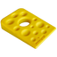 Swiss Cheese Wedge Nylon Dog Chew Toy for Aggressive Chewers | SodaPup