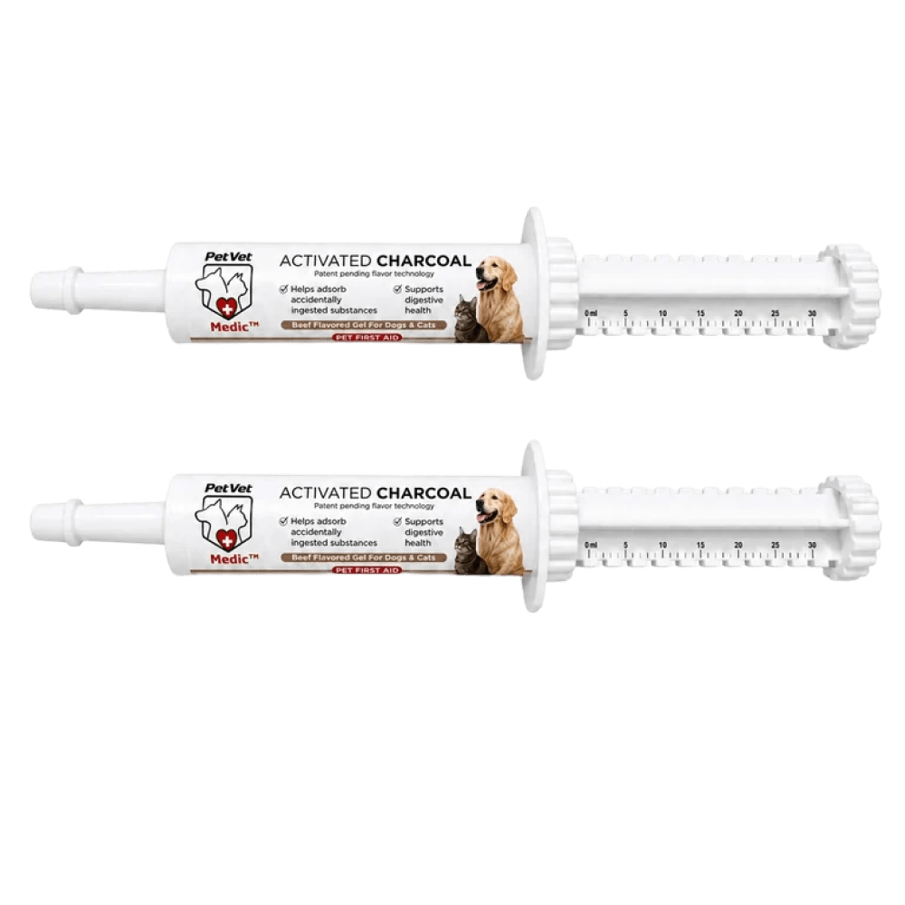 PetVet Medic® Activated Charcoal Syringe for Dogs & Cats — 30 mL