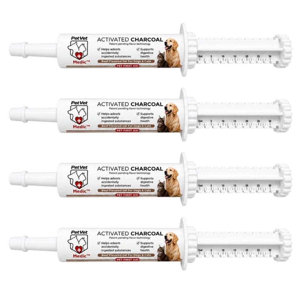 PetVet Medic® Activated Charcoal Syringe for Dogs & Cats — 30 mL