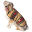 Tan Tartan Plaid Blanket Dog Coat