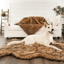 PupRug by Paw.com® Faux Fur Orthopedic Dog Bed - Curve Sable Tan