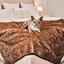 PupProtector™ Summer Short Fur Waterproof Throw Blanket - Sable Tan