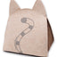 Touchcat ® 'Kitty Ears' Travel On-The-Go Folding Designer Fashion Pet Cat Bed House w/ Hanging Teaser Toy
