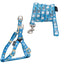 Touchdog ® 'Caliber' Embroidered Designer Fashion Pet Dog Leash and Harness Combination