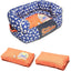 Touchdog ® 'Lazy-Bones' Rabbit-Spotted Designer Couch Dog Bed