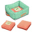 Touchdog ® 'Neutral-Striped' Squared Designer Dog Bed