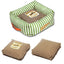 Touchdog ® 'Neutral-Striped' Squared Designer Dog Bed
