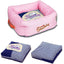 Touchdog ® 'Polka-Striped' Designer Premium Squared Dog Bed