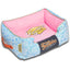 Touchdog ® 'Rose-Pedal' Premium Designer Rectangular Dog Bed